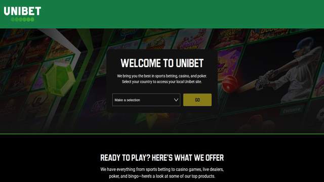 Unibet Slovakia casino screenshot